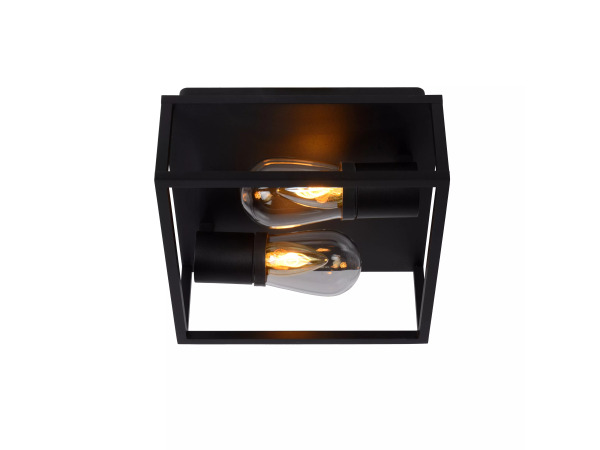 Lucide Carlyn Zwart Badkamer Wandlamp – kavel bij XL Auctions