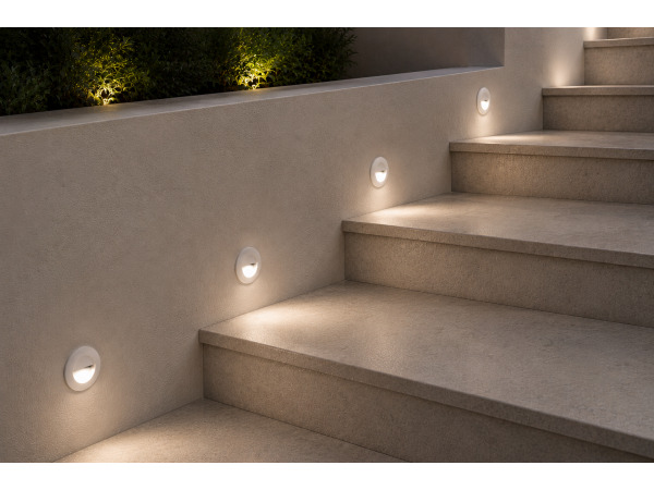 6x LED Trapverlichting 3W – 3000K – Rond – Wit – ICON-R – kavel bij XL Auctions