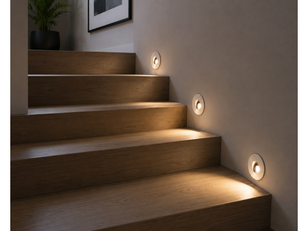 6x LED Trapverlichting 3W – 4000K – Mat Chroom – YAKUT – foto 3 – kavel bij XL Auctions