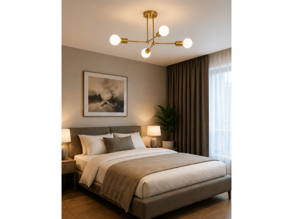 LED Hanglamp Max 18W – E27 – Goud – 520x250mm – LORENZO-4 – foto 4 – kavel bij XL Auctions