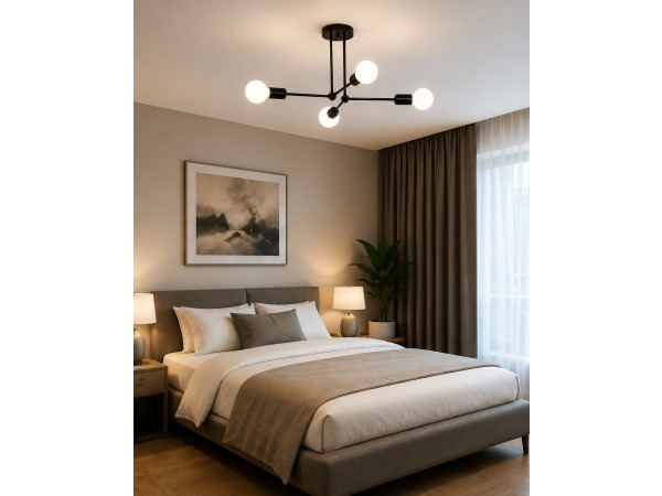 LED Hanglamp Max 18W – E27 – Zwart – 520x250mm – LORENZO-4 – kavel bij XL Auctions