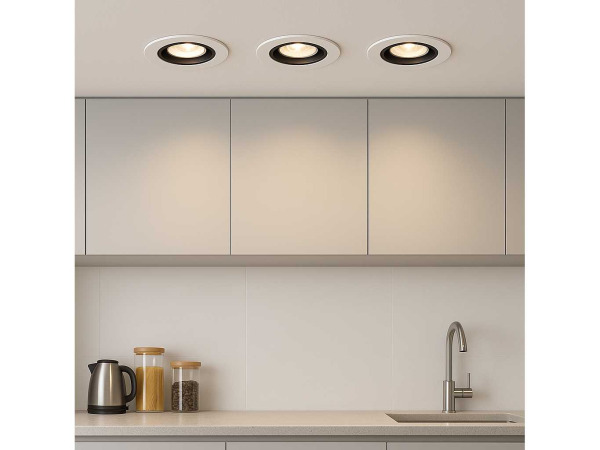 50x Downlight Houder – Kantelbaar – GU10 – Zwart/Wit – kavel bij XL Auctions