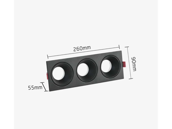 10x Downlight Houder – Kantelbaar – GU10 – Zwart – EP-3 – foto 2 – kavel bij XL Auctions