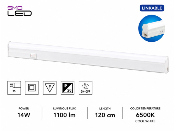 10x LED Balk Onder-Meubel 14W – 6400K – 120cm – SIGMA-14 – kavel bij XL Auctions