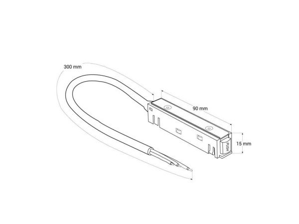4x Voedingsconnector met Kabel voor Magnetische Rail – foto 3 – kavel bij XL Auctions