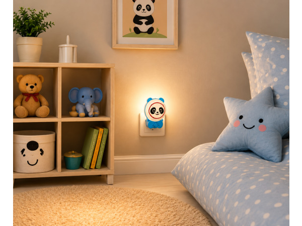 2x LED Nachtlamp 1W – 2CCT – Panda Design – ANDY 2CCT – foto 3 – kavel bij XL Auctions