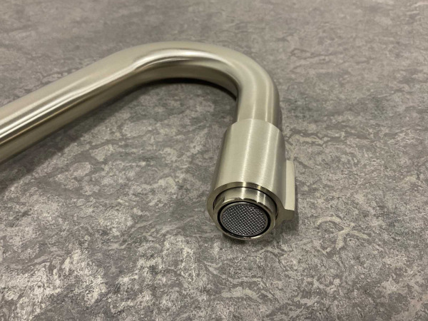 Alterna tapkraan staand 27cm Piccolo geborsteld nikkel – foto 3 – kavel bij XL Auctions