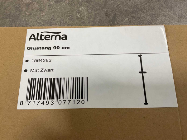 2x Alterna glijstang 90cm mat zwart – foto 4 – kavel bij XL Auctions