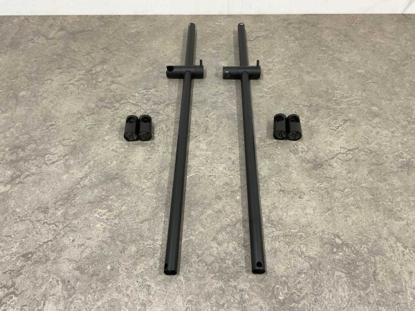 2x Alterna glijstang 90cm mat zwart – foto 5 – kavel bij XL Auctions
