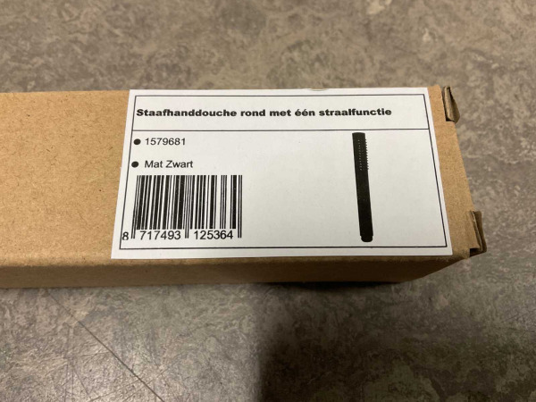 2x Beaux staafhanddouche 1 straalsoort Port mat zwart – foto 4 – kavel bij XL Auctions