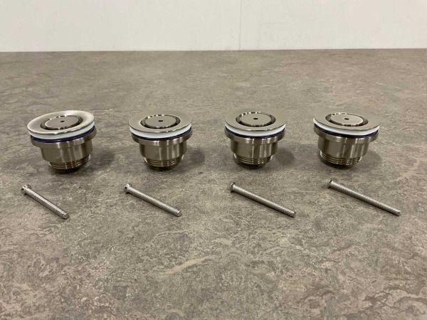 4x Beaux wastafelplug 1 1/4" Lilas geborsteld nikkel – foto 4 – kavel bij XL Auctions