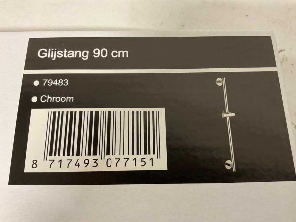 2x Royal Plaza glijstang 90cm Gondo chroom – foto 5 – kavel bij XL Auctions
