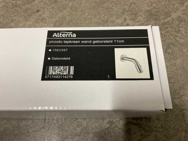 2x Alterna tapkraan wand 11cm Piccolo geborsteld – foto 4 – kavel bij XL Auctions