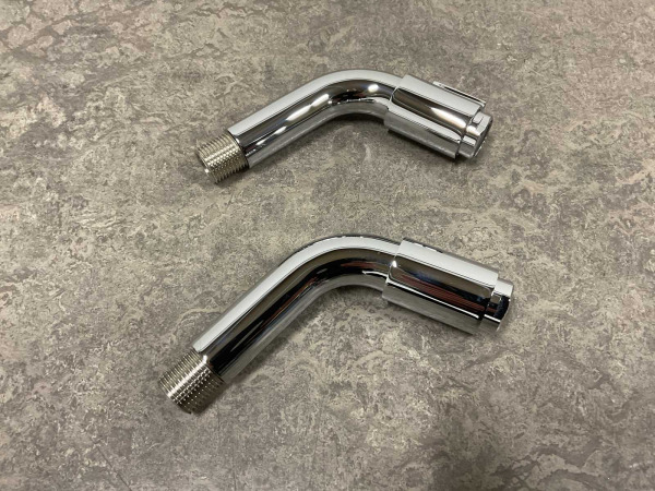 2x Alterna fonteinkraan wand 11cm Piccolo chroom – foto 6 – kavel bij XL Auctions