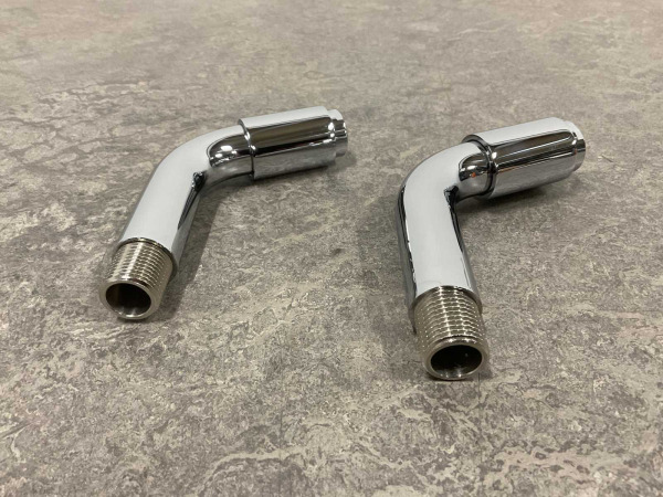 2x Alterna fonteinkraan wand 11cm Piccolo chroom – foto 3 – kavel bij XL Auctions