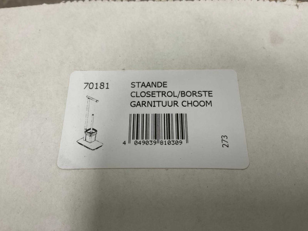 Beaux staande closetrol -en borstelhouder Ulis chroom – foto 4 – kavel bij XL Auctions