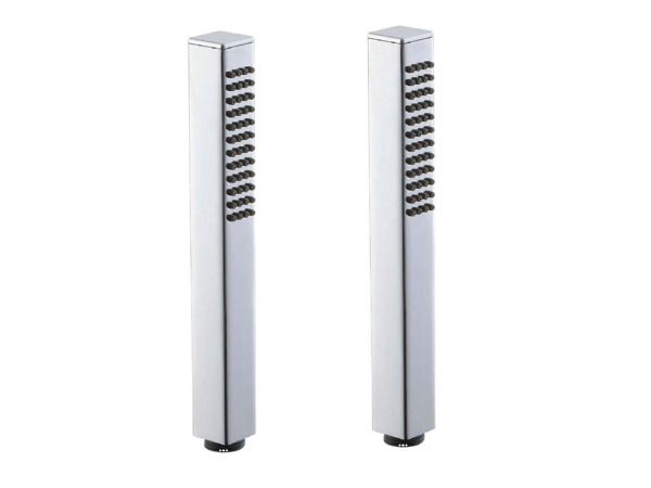 2x Alterna staafhanddouche vierkant chroom – kavel bij XL Auctions