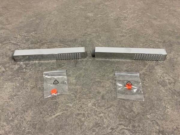 2x Alterna staafhanddouche vierkant chroom – foto 2 – kavel bij XL Auctions