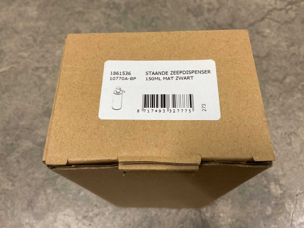 3x Novio zeepdispenser staand 150ml Umea mat zwart – foto 5 – kavel bij XL Auctions