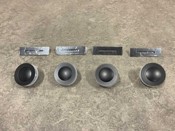 4x Royal Plaza afdekset voor afvoer/overloop bad mat zwart – foto 2 – kavel bij XL Auctions