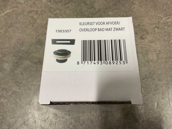 4x Royal Plaza afdekset voor afvoer/overloop bad mat zwart – foto 3 – kavel bij XL Auctions