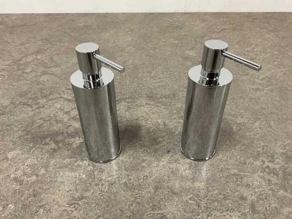 2x Beaux zeepdispenser staand 150ml Ulis chroom – foto 6 – kavel bij XL Auctions