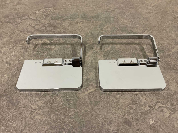 2x Beaux closetrolhouder zonder klep m/ planchet Ulis chroom – foto 4 – kavel bij XL Auctions