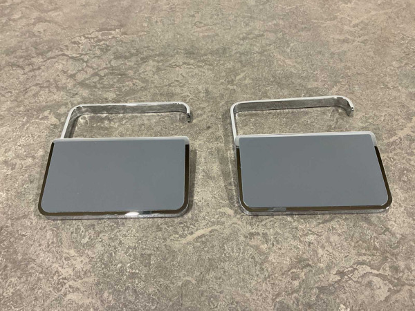 2x Beaux closetrolhouder zonder klep m/ planchet Ulis chroom – foto 6 – kavel bij XL Auctions