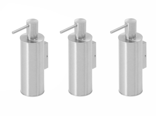 3x Beaux zeepdispenser staand 150ml Ulis geborsteld – kavel bij XL Auctions