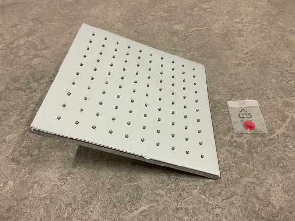 Beaux hoofddouche vierkant 25cm Port chroom – foto 4 – kavel bij XL Auctions