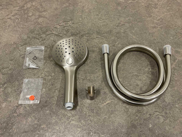 Alterna badset met handdouche en houder mat geborsteld – foto 6 – kavel bij XL Auctions