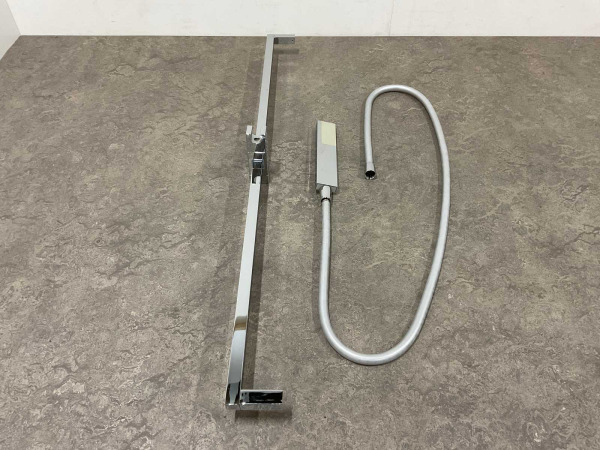 glijstangset met handdouche 95cm vierkant chroom – foto 11 – kavel bij XL Auctions