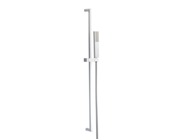 glijstangset met handdouche 95cm vierkant chroom – kavel bij XL Auctions