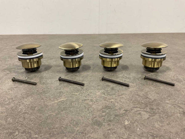 4x Beaux pop-up wastafelplug 1 1/4" Lilas brons – foto 5 – kavel bij XL Auctions