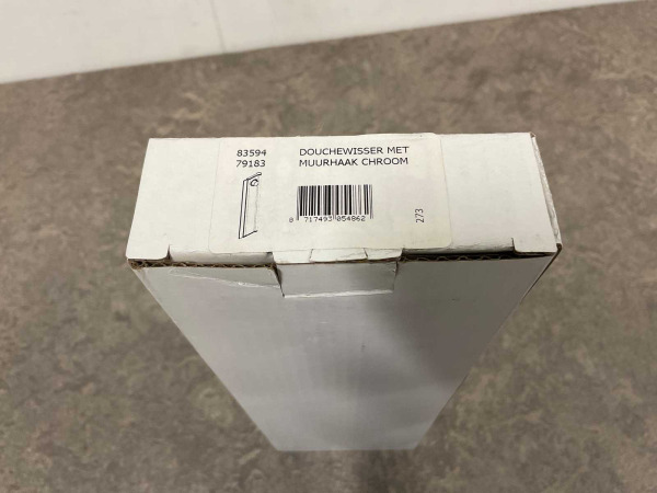 3x Beaux douchewisser met muurhaak Ulis chroom – foto 3 – kavel bij XL Auctions