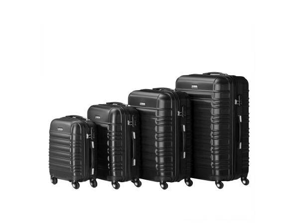 Trolley Reiskofferset / Kofferset Rome - 4-delig - Zwart – foto 5 – kavel bij XL Auctions
