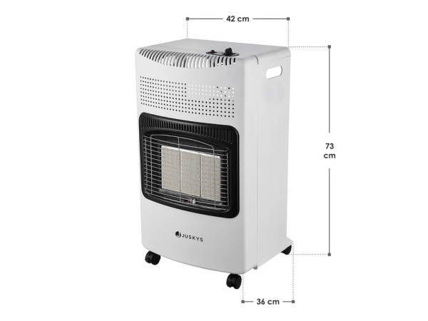 Gaskachel / Gashaard - 3-standen - Max 4200 Watt - Wit – foto 6 – kavel bij XL Auctions