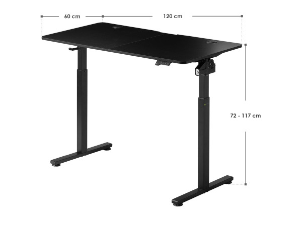 Elektrisch Verstelbaar Bureau / Sta Zit Bureau - 120 x 60 cm – foto 2 – kavel bij XL Auctions