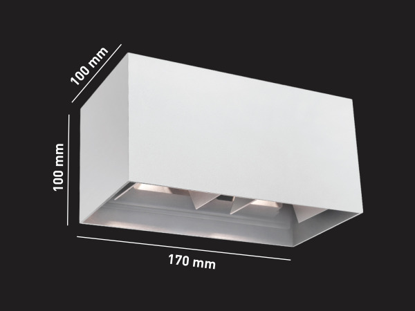 8x 12W LED wit Wandlamp 4 licht verstelbaar waterdicht – foto 5 – kavel bij XL Auctions