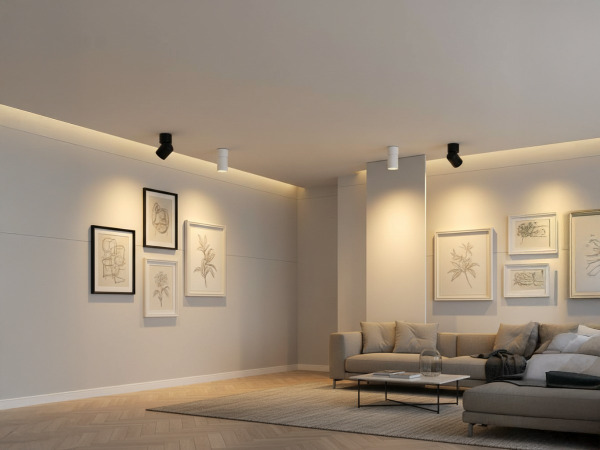 8x GU10 Opbouwspot Armatuur cilinder zand zwart draaibaar – foto 4 – kavel bij XL Auctions