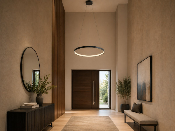 Hanglamp Zand Zwart 60cm 28W LED CCT 3 Kleur – foto 9 – kavel bij XL Auctions
