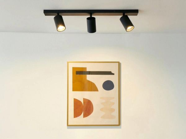 4x GU10 Opbouwspot Armatuur triple cilinder zwart draaibaar – foto 3 – kavel bij XL Auctions