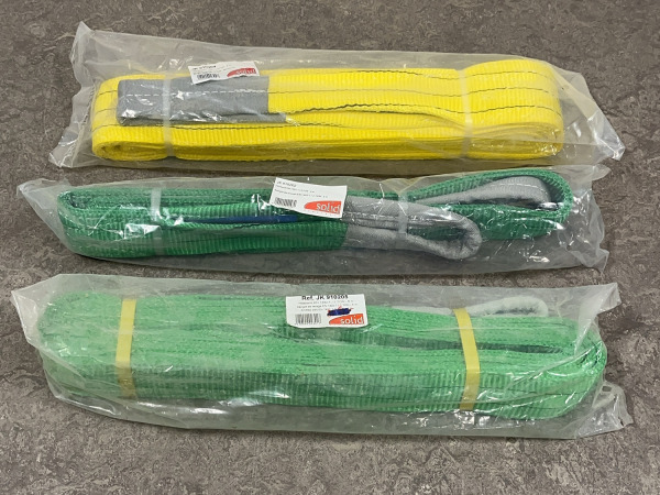 2x Solid hijsbanden diverse set 3-delig – kavel bij XL Auctions
