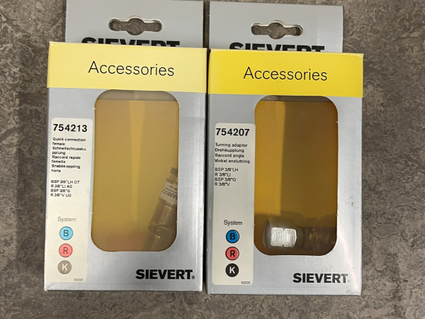 Sievert gasbrander accessoires System B/R/K set 8-delig – foto 2 – kavel bij XL Auctions