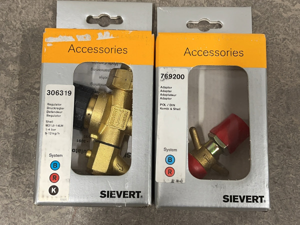 Sievert gasbrander accessoires System B/R/K set 8-delig – foto 3 – kavel bij XL Auctions