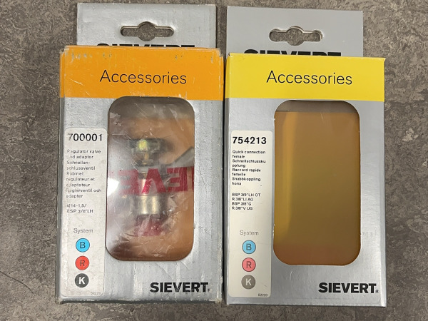 Sievert gasbrander accessoires System B/R/K set 8-delig – foto 4 – kavel bij XL Auctions