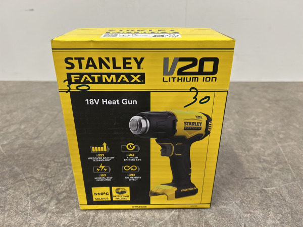 Stanley heteluchtpistool 18V body SFMCE530B-XJ – foto 5 – kavel bij XL Auctions