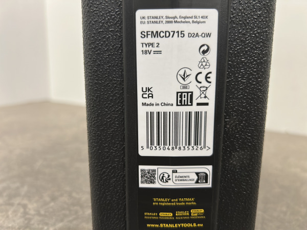 Stanley FatMax schroefklopboormachine V20 18V SFMCD715D2A-QW – foto 8 – kavel bij XL Auctions