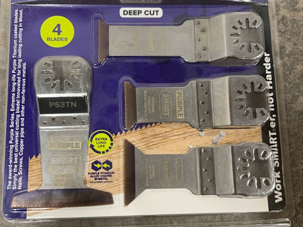 Smart multitool-zaagbladenset 4-pack Purple – foto 3 – kavel bij XL Auctions