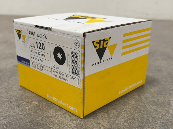 4x Sia schuurschijf P120 ø115mm Sialox 50-pack – foto 2 – kavel bij XL Auctions